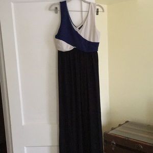 Anthropologie Maeve colorblock maxi dress M